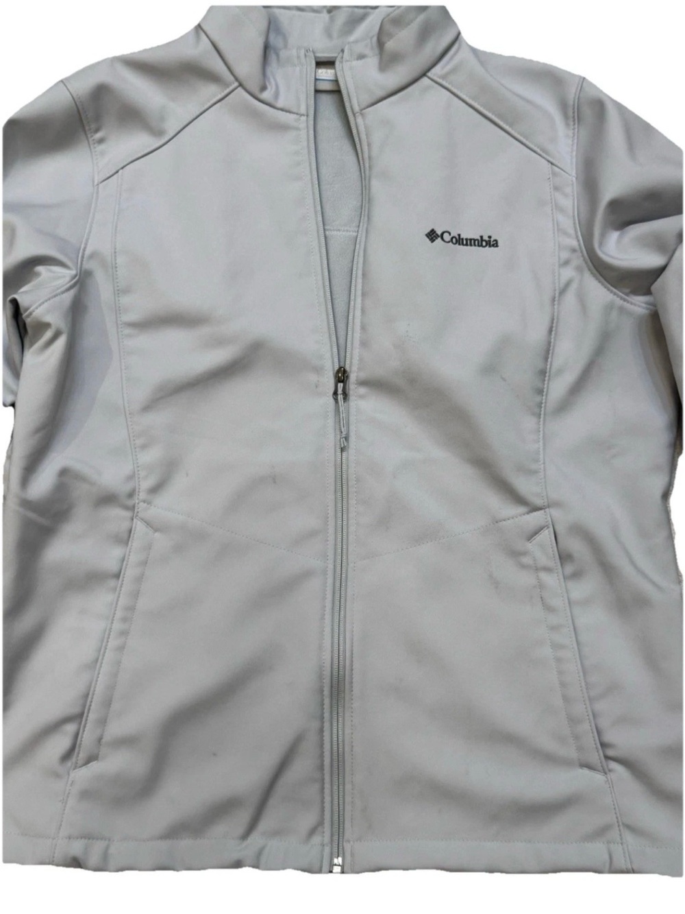 Columbia Light Gray Fleece Pullover